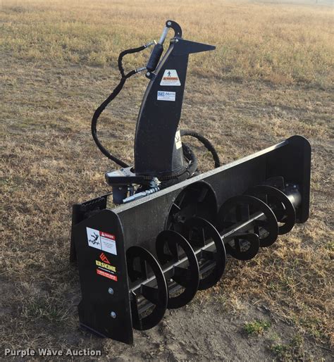 snow blower for skid steer used|used loader mounted snowblower.